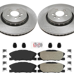 Front Disc Brake Rotors W/ ASD Performance Pads For Dodge Charger Pursuit 14-22