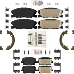 AmeriPRO Ceramic Disc Brake Pads Parking Shoes For Dodge Charger Pursuit 14-22