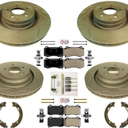 Performance Slotted Brake Rotors & Pads For Dodge Charger R/T Scat Pack 2015-20