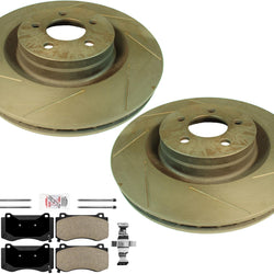 Performance Slotted Brake Rotors & Pads For Dodge Charger R/T Scat Pack 2015-20