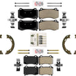Front & Rear AmeriPRO Semi Metallic Pads For Dodge Charger R/T Scat Pack 15-20