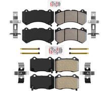 Pastillas de freno AmeriPRO delanteras y traseras para sistema Brembo SRT8 de 6 pistones 2012-2021