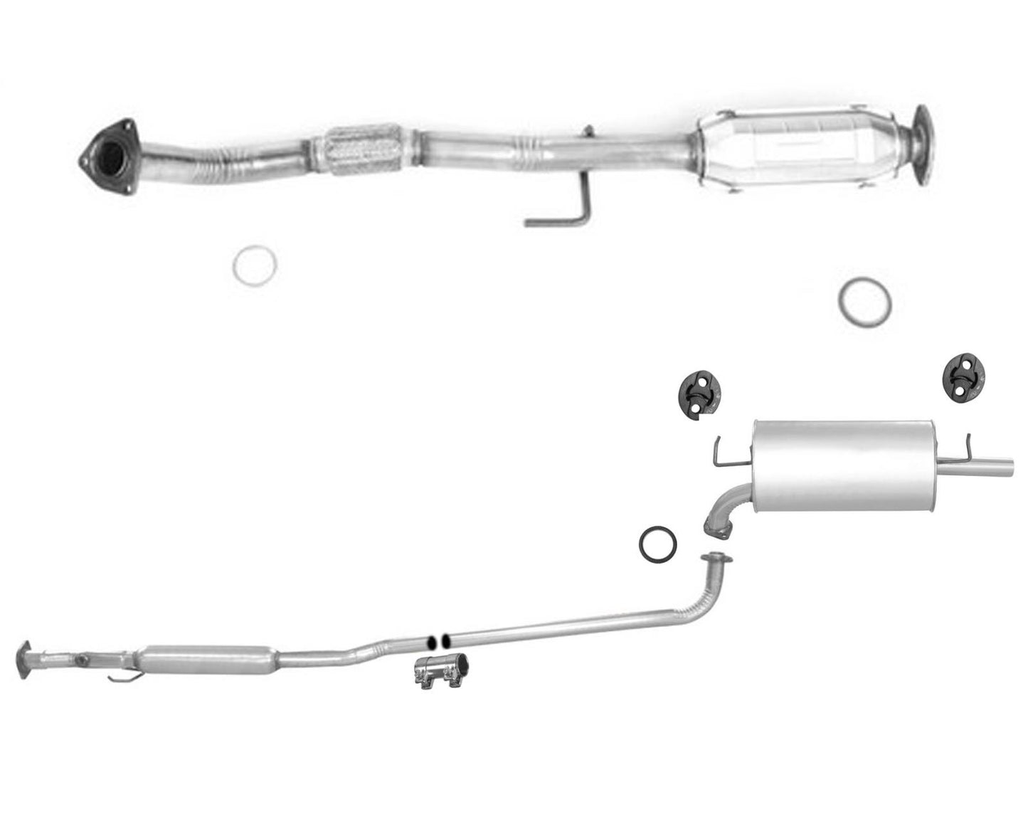 Sistema de escape de tubo silenciador convertidor California New York para Camry 2.2L 97-01