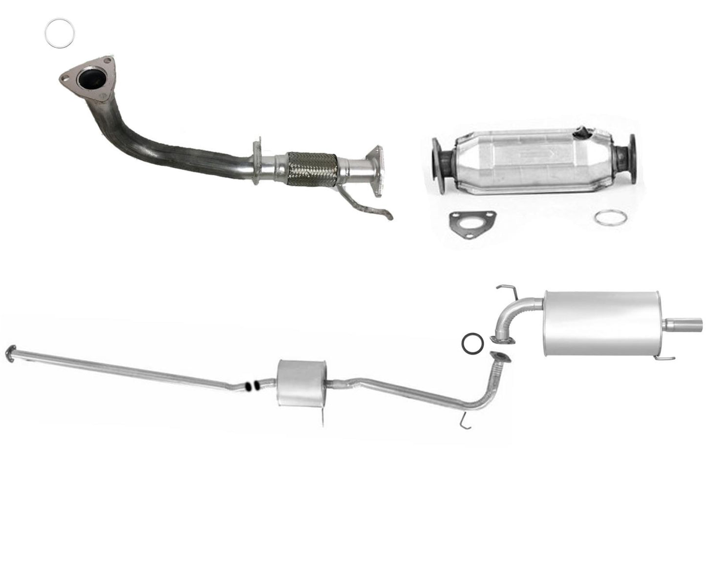Sistema de escape de tubo silenciador convertidor California para Accord 2.3L 1998-2002