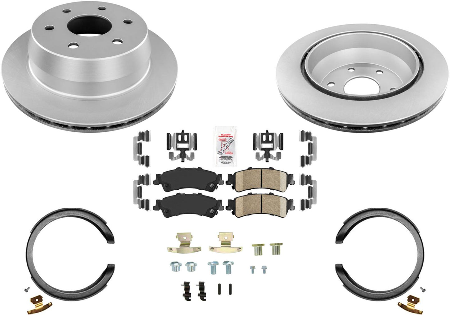 GEO Coated Disc Brake Rotors Brake Pads Parking Shoes For Astro Van 2003-2005