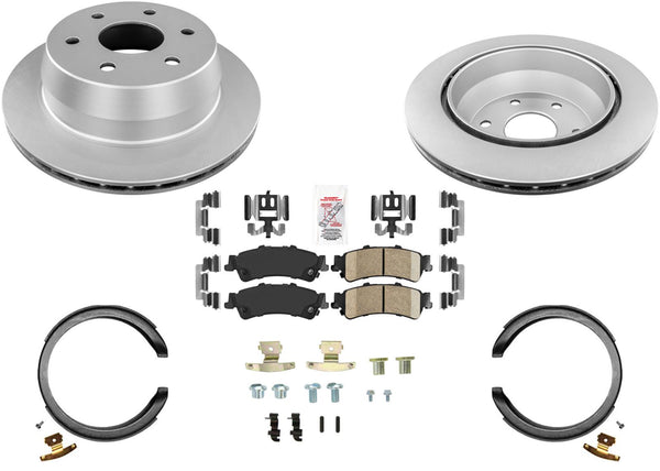 GEO Coated Disc Brake Rotors Brake Pads Parking Shoes For Astro Van 2003-2005