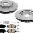 F GEO Coated Disc Brake 305MM Rotors Ceramic Brake Pads for Toyota Venza 2021-23