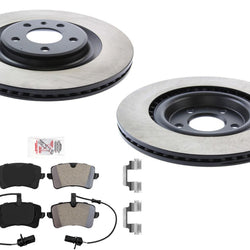 Rear Carbon Disc Brake Rotors Pads for 345MM TRW Calipers Audi A6 Quattro 16-18