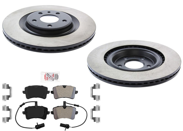 Rear Carbon Disc Brake Rotors Pads for 345MM TRW Calipers Audi A6 Quattro 16-18