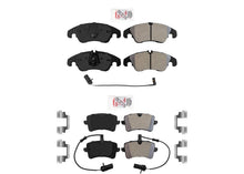 F&R Semi Metallic Disc Brake Pads for 345MM TRW Calipers Audi A6 Quattro 16-18