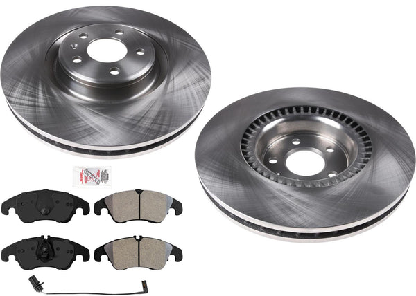 Frt Premium Disc Brake Rotors Pads for 345MM TRW Calipers Audi A6 Quattro 16-18