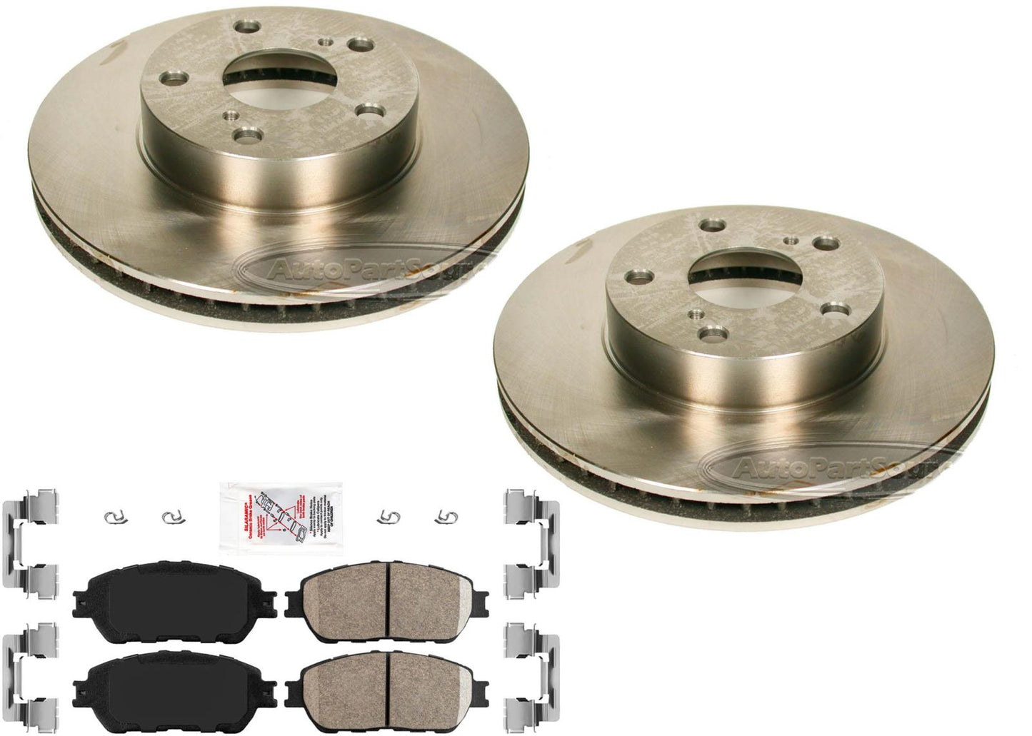 Rotores de freno de disco delantero, pastillas de freno, Hardware para Toyota Tacoma 2005-2015