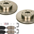 Front Disc Brake Rotors Brake Pads Hardware for Toyota Tacoma 2005-2015