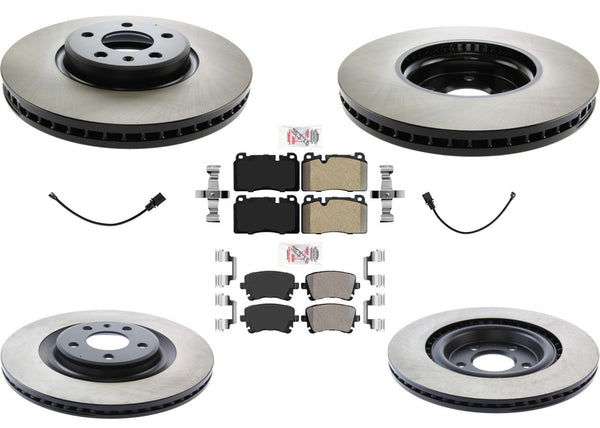 Carbon Disc Brake Rotors Brake Pads Sensor For Audi Q5 2012-2017 2.0L
