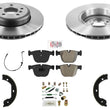 Carbon Performance Disc Brake Rotors Pads Parking Shoes for BMW 650i 2006-2010