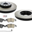 Front Improved Performance Carbon Disc Brake Rotors Pads for Audi S5 2012-2017