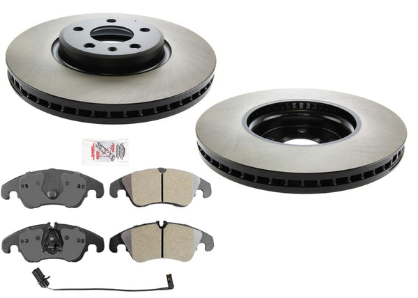 Front Improved Performance Carbon Disc Brake Rotors Pads for Audi S5 2012-2017