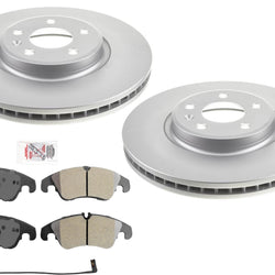 Front GEO Coated 320MM Disc Brake Rotors Disc Brake Pads for Audi A4 12-16