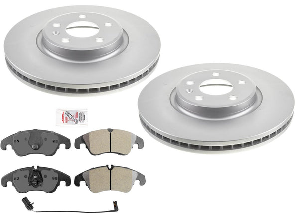 Front GEO Coated 320MM Disc Brake Rotors Disc Brake Pads for Audi A4 12-16
