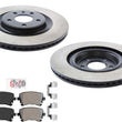 Carbon Rear Disc Brake Rotors Brake Pads Hardware for Audi Q5 3.0L V6 13-17