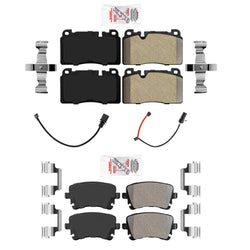 AmeriPro Semi Metallic Disc Brake Pads Sensor Hardware for Audi Q5 3.0L V6 13-17