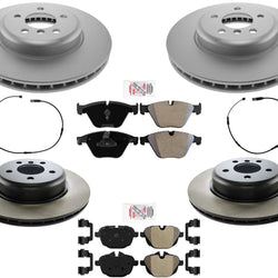 Ft GEO Coated Rear Carbon Disc Brake Rotors Disc Brake Pads For BMW 535d 14-16