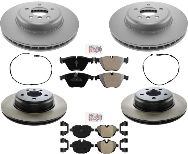 Ft GEO Coated Rear Carbon Disc Brake Rotors Disc Brake Pads For BMW 535d 14-16