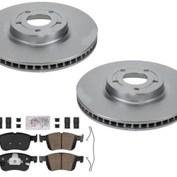 Front GEO Coated Disc Brake Rotors Brake Pads For Ford Bronco Sport 2021-2023