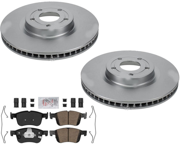 Front GEO Coated Disc Brake Rotors Brake Pads For Ford Bronco Sport 2021-2023