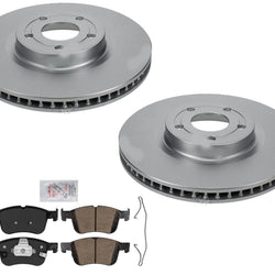 Front GEO Coated Disc Brake Rotors Brake Pads for 2021-2023 Ford Bronco Sport