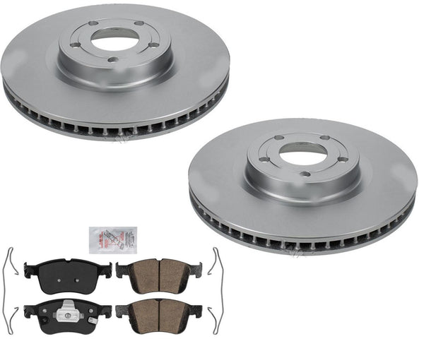 Front GEO Coated Disc Brake Rotors Brake Pads for 2021-2023 Ford Bronco Sport