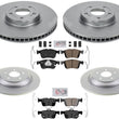 Ft & Rr GEO Coated Disc Brake Rotors Brake Pads For Ford Bronco Sport 2021-2024