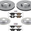 Ft & Rear GEO Coated Disc Brake Rotors Brake Pads for Ford Bronco Sport 21-2024