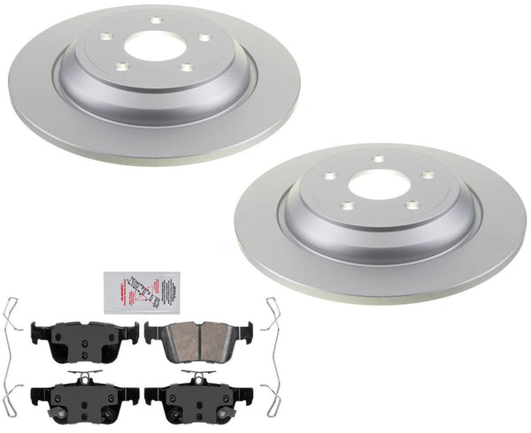 Rear GEO Coated Disc Brake Rotors Brake Pads For Ford Bronco Sport 2021-2024