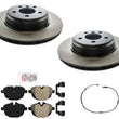 Rear Carbon Performance Disc Brake Rotors Disc Brake Pads for BMW 535d 14-16