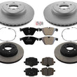Ft GEO Coated Rear Carbon Disc Brake Rotors Disc Brake Pads For BMW 640i 12-16