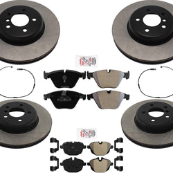 Front & Rear Disc Brake Rotors Disc Brake Pads For BMW 535d 2014 2015 2016