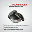 Pastillas de freno de disco de rotores de freno de disco con alto contenido de carbono F&amp;R para BMW 640i 12-16