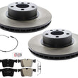 Front Carbon Performance Disc Brake Rotors Disc Brake Pads For BMW X3 2011-2017
