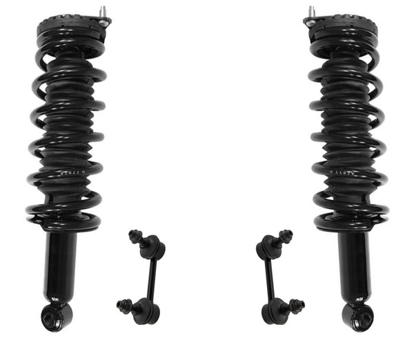 Rear Strut Assembly W/ Coil Springs & Links For Subaru Legacy Wagon 2005-2007