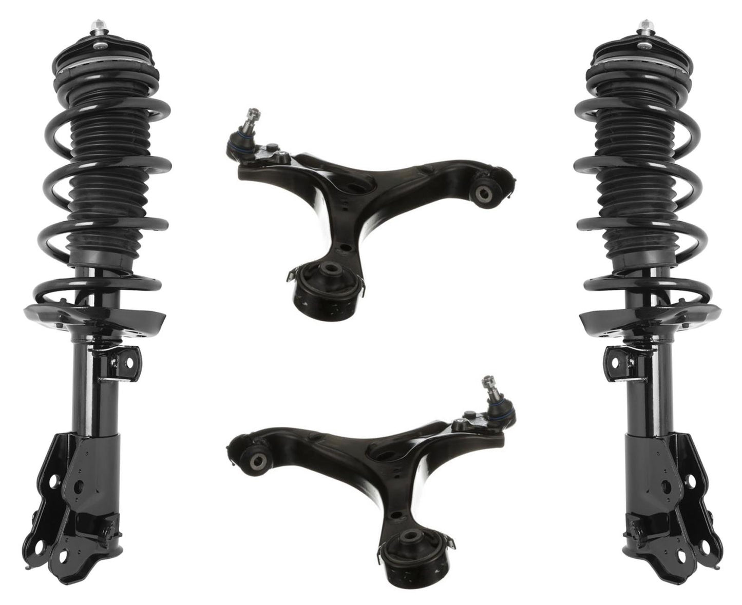Front Struts Lower Control Arms W/ BJ For Honda Civic 2012-2015 2 Door Coupe