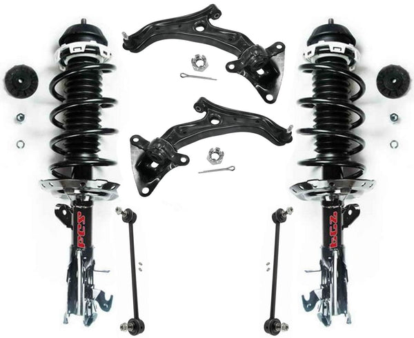 Front Complete Struts Lower Control Arms & Links For Honda Insight 2010-2011