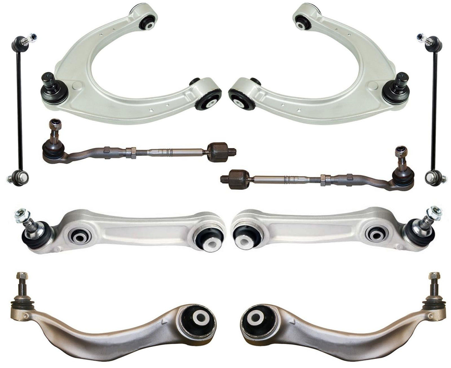 Front Upper & Lower Control Arms Tie Rods & Links For BMW 528i 2011-2016