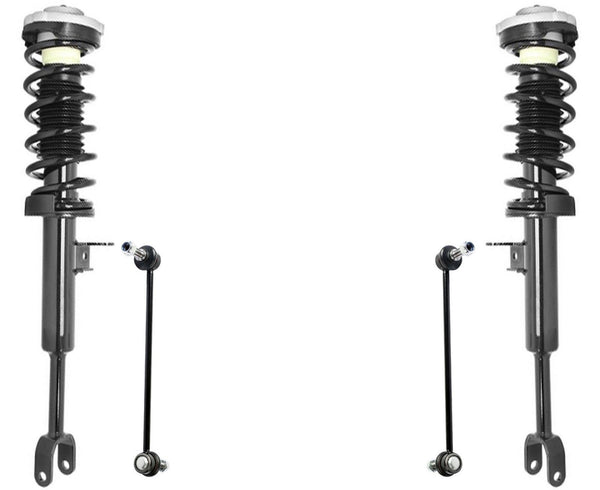 Front Complete Struts Assembly & Links For BMW 528i 2011-16 Rear Wheel Drive