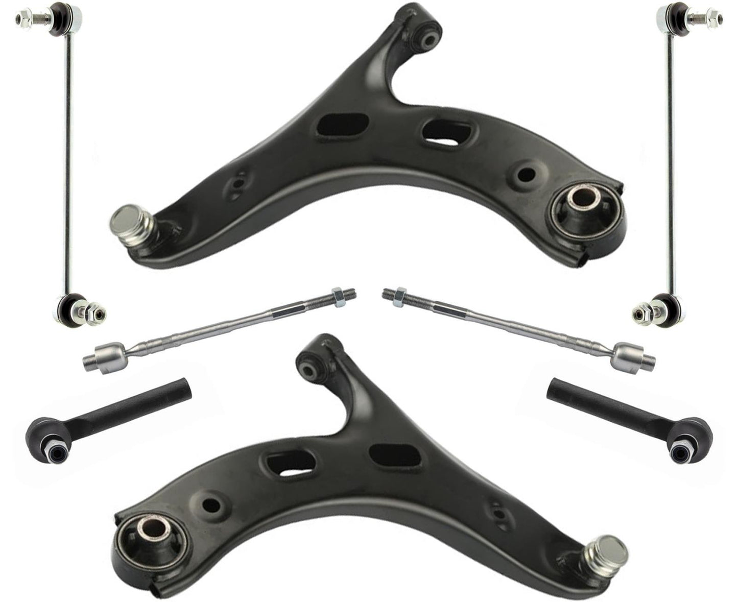 Front Lower Control Arms Tie Rods & Sway Bar Links For Subaru Forester 2019-2025