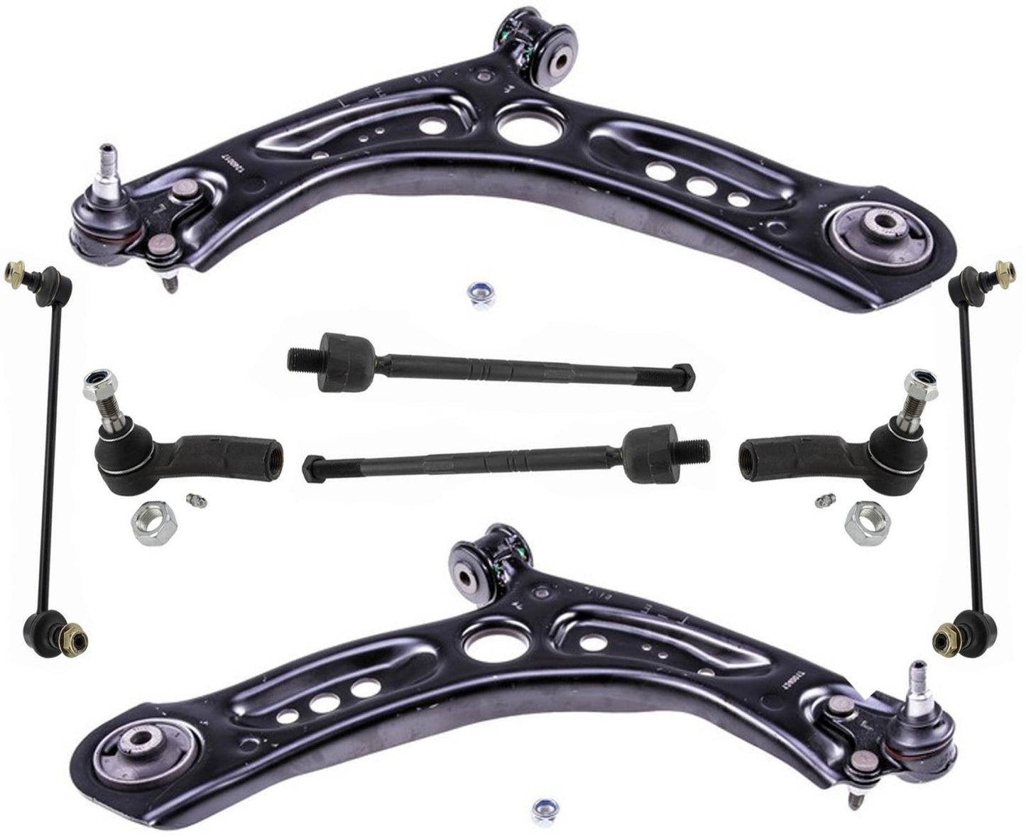 Barras de acoplamiento y enlaces de brazos de control inferiores delanteros para Volkswagen Jetta 1.4L 2019-2022