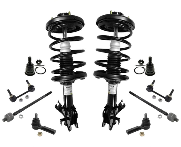 Front Struts Tie Rods & Links For Nissan Maxima & Infiniti I30 07/00-2001