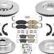 Frt & Rear GEO Coated Disc Brake Rotors Disc Brake Pads for Acura RDX 07-12