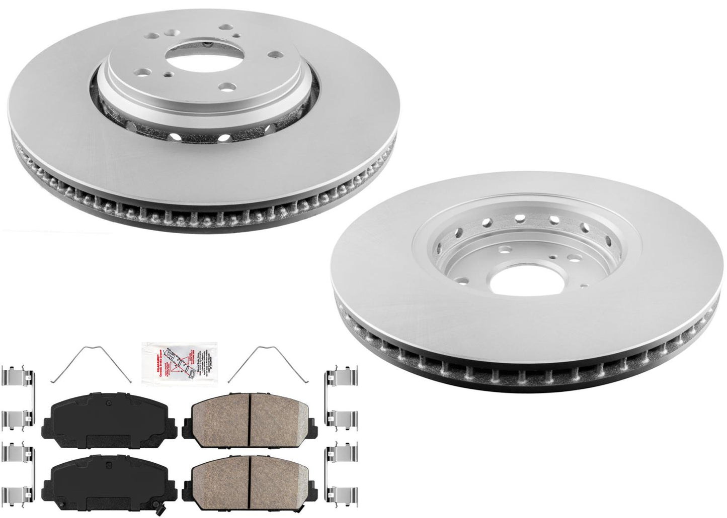 Front GEO Coated Disc Brake Rotors Disc Brake Pads For Acura ILX  2017-2018