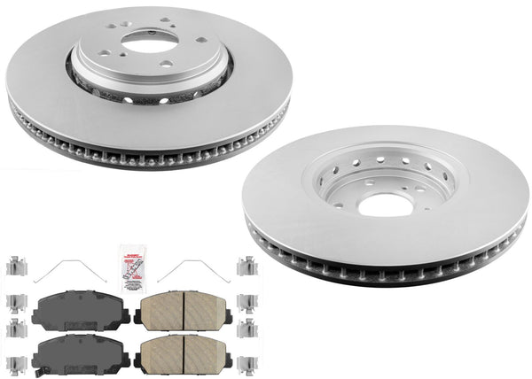 Front GEO Coated Disc Brake Rotors Disc Brake Pads for Acura ILX 2019-2022